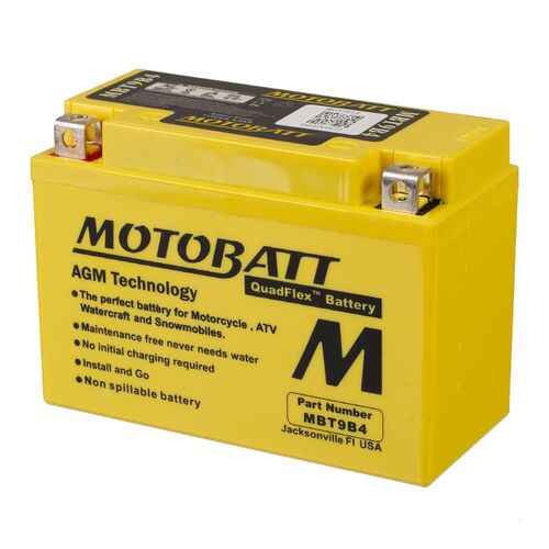 Yamaha YZF-R6 2004 Motobatt Quadflex 12V Battery High Performance 