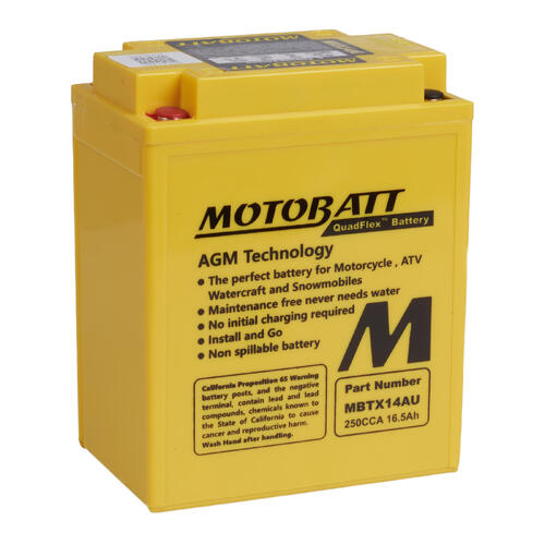 Honda FT500 1982-1983 Motobatt Quadflex AGM 12V Battery High Performance
