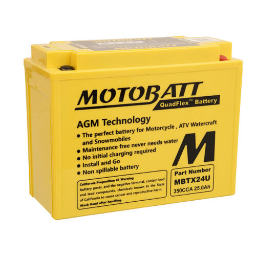 Can-Am Spyder RS SM5 2014-2015 Motobatt Quadflex AGM Battery