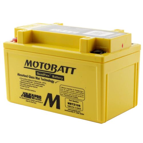 Yamaha Mt10 2019 Motobatt Quadflex 12V Battery High Performance 
