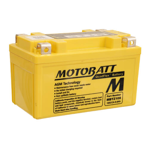Honda CBR500R 2013-2018 Motobatt Quadflex AGM 12V Battery High Performance