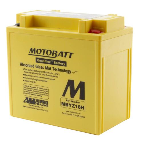 Aprilia SMV750 Dorsoduro ABS 2016 Motobatt 12V Battery 