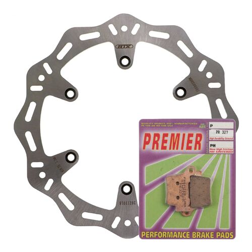 KTM 530 EXC 2008-2011 MTX Hornet Brake Disc & Pads Rear Service Kit 