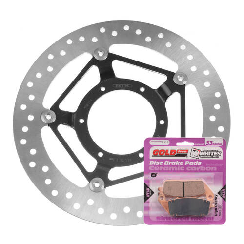 Honda CBR250R 2011-2015 MTX Front Brake Disc Rotor & Pads Set Direct Replacement