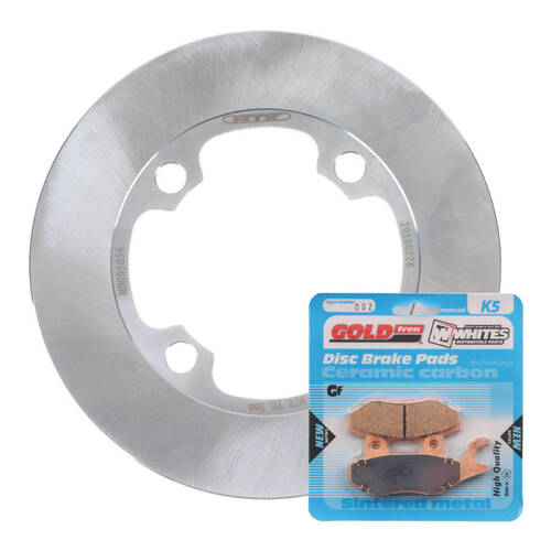 Suzuki LTF300F Kingquad 4WD 2002-2020 MTX Front Brake Disc & Pads Set