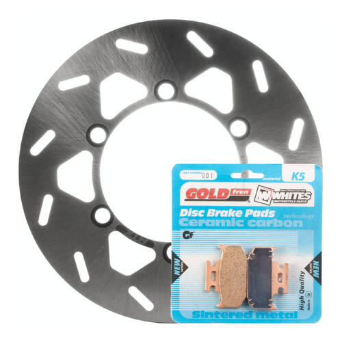 Kawasaki KDX200 1995-2008 MTX Rear Brake Disc Rotor & Pads Set Direct Replacement