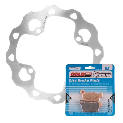 For Suzuki RM-Z450 2005-2017 MTX Brake Disc & Pads Rear Service Kit 