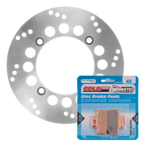 For Suzuki DR650SE 1996-2022 MTX Brake Disc & Pads Rear Service Kit 