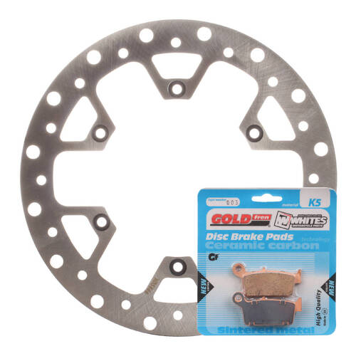 Suzuki RM125 2006-2011 MTX Rear Brake Disc Rotor & Pads Set Direct Replacement