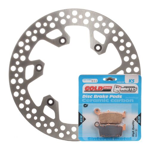 Yamaha WR250F 2002 MTX Brake Disc & Pads Rear Service Kit Direct Replacement