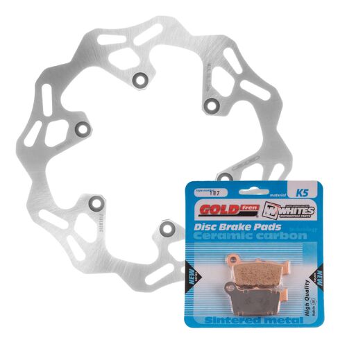 Yamaha WR250F 2003-2019 MTX Brake Disc & Pads Rear Service Kit 