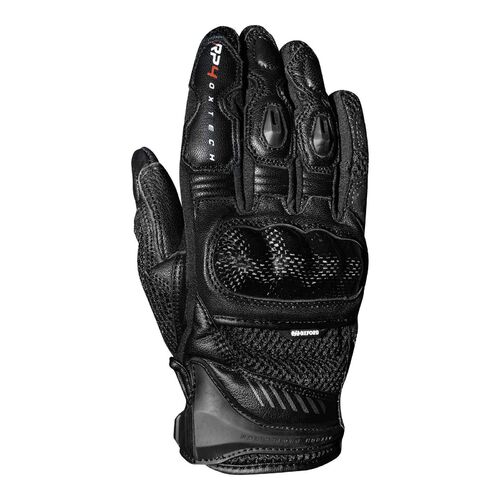 Oxford RP-4 Short Leather Mens Motorcycle Gloves Black