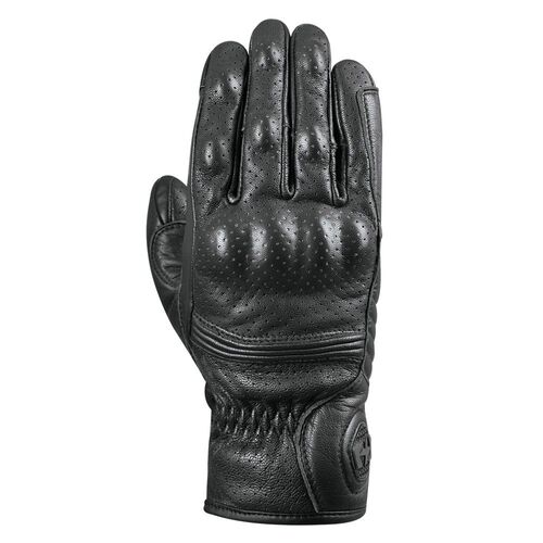 Oxford Tucson Vented Leather Mens Motorcycle Gloves Black