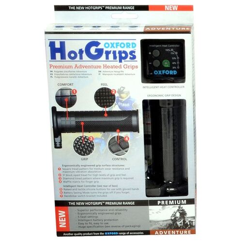Oxford V8 Premium Hotgrips Adventure Motorcycle Heated Grips