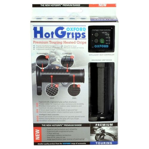 Oxford V8 Premium Hotgrips Touring Motorcycle Heated Grips