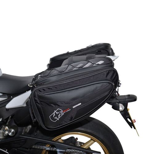 Oxford P50R Touring Motorcycle Panniers Black