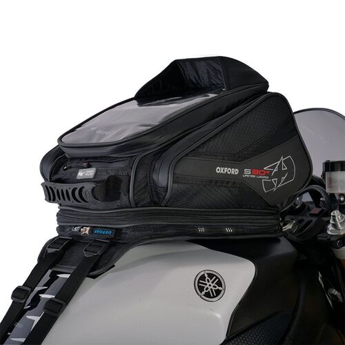 Oxford S30R Strap On Sports Motorcycle Tank Bag Black
