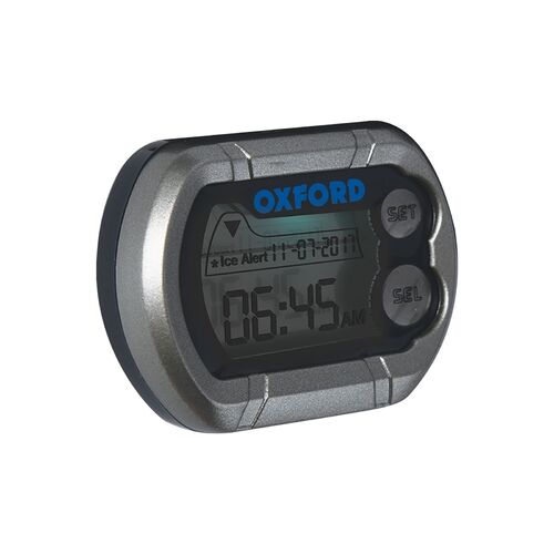 Oxford Micro Digital Universal Motorcycle Clock with Ice Warning