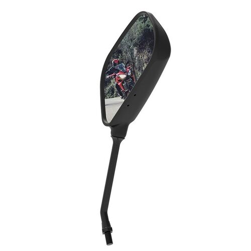 Oxford Oblong Universal Motorcycle Mirror Right Black M10 x 1.25 Thread