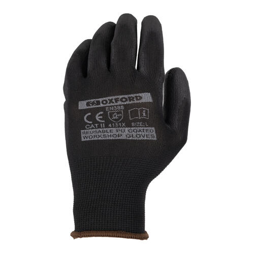 Oxford Motorcycle Workshop Gloves PU-Coated M [Pack of 3]
