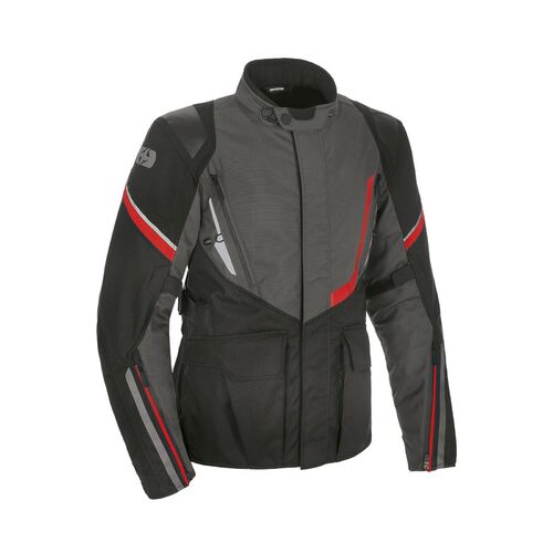 Oxford Montreal 4.0 Dry2Dry Mens Motorcycle Jacket Black Grey Red S