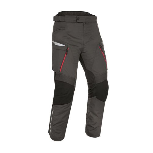 Oxford Montreal 4.0 Dry2Dry Waterproof Mens Motorcycle Pants Grey Red L