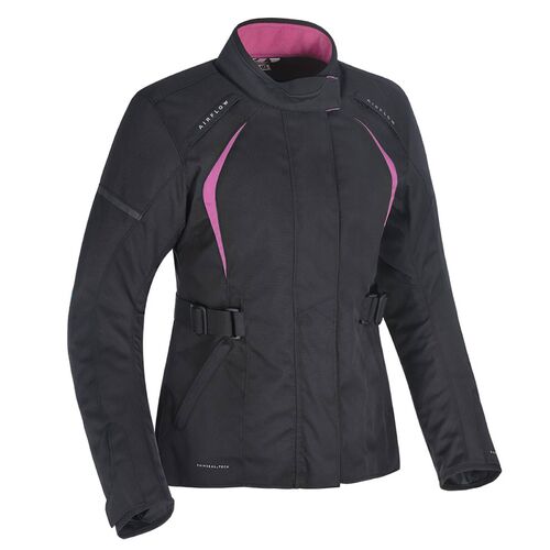 Oxford Dakota 2.0 Waterproof Ladies Motorcycle Jacket Black Pink 10