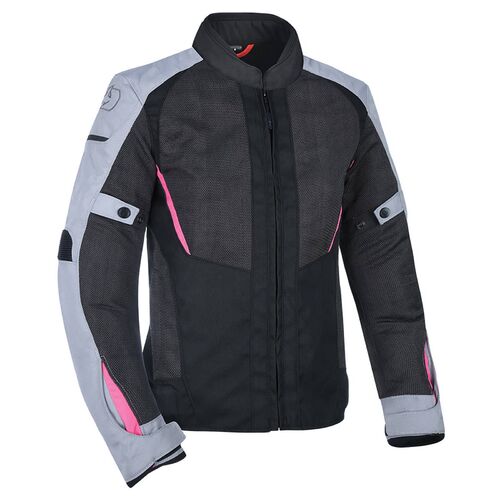 Oxford Iota Air 1.0 Ladies Motorcycle Jacket Grey Black Pink 8