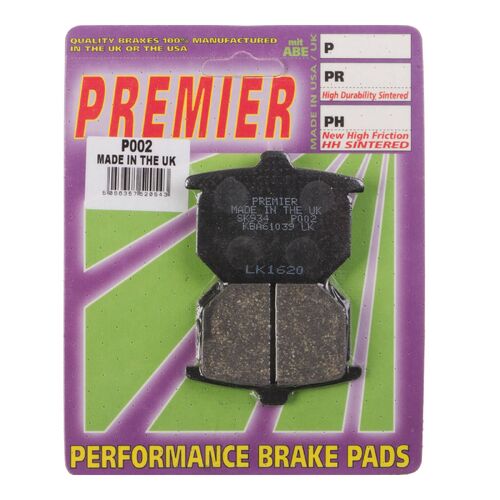 Honda GL1000 Gold Wing 1978 Premier Front Disc Brake Pads Direct Replacement