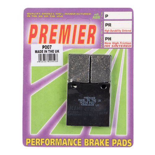 Honda CB250T1-T2 1978-1981 Premier Front Disc Brake Pads Direct Replacement