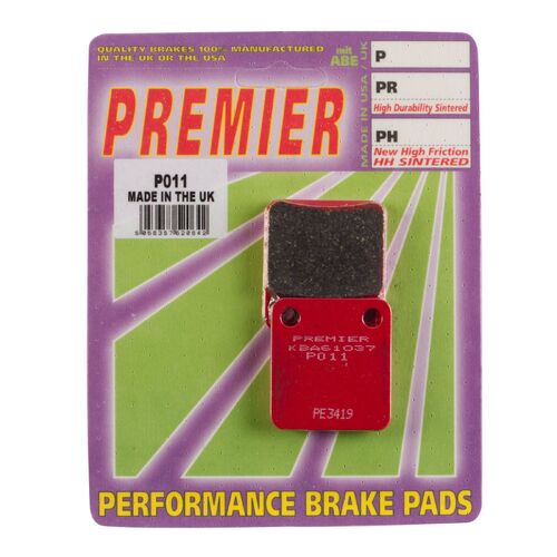 Yamaha YFM250B Big Bear 2006 Premier Front Disc Brake Pads Direct Replacement
