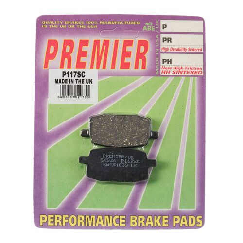 Yamaha BW100 Bee Wee 2006 Premier Front Disc Brake Pads Direct Replacement
