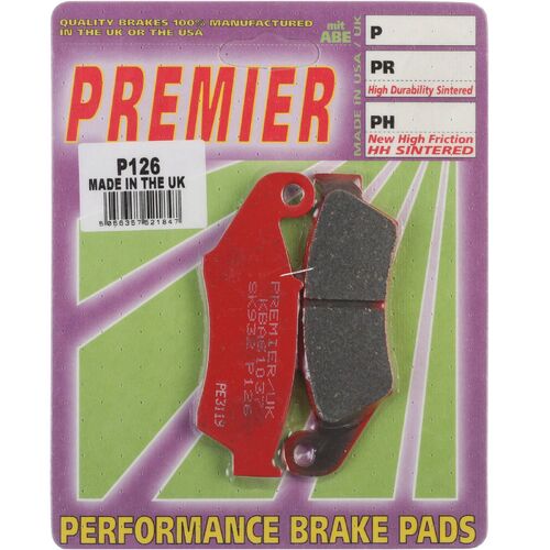 Beta 450 RR 4T Cross Country 2012 - 2013 Premier Front Brake Pads