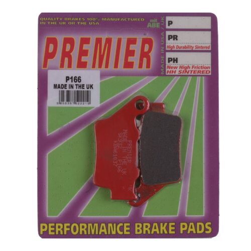 BMW G310R 2017-2022 Premier Rear Disc Brake Pads Direct Replacement
