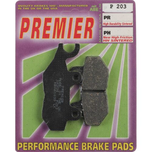 Yamaha RD125 1975 Premier Front Disc Brake Pads Direct Replacement