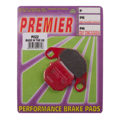 Kawasaki KX125 1981-1982 Premier Front Disc Brake Pads Direct Replacement