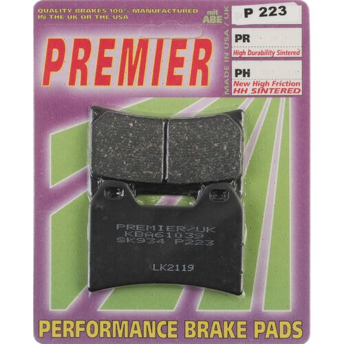 KTM 790 Adventure 2019-2020 Premier Front Disc Brake Pads Direct Replacement