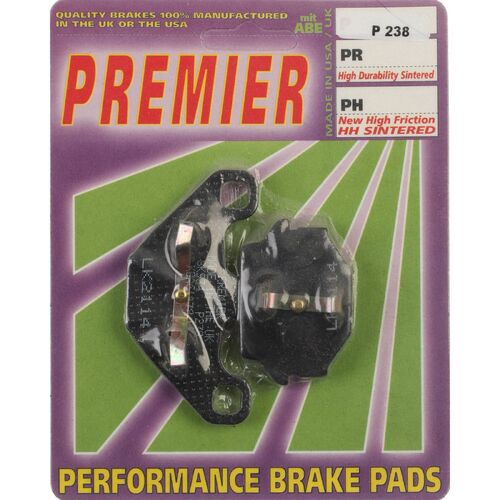 Husqvarna WR250 1990-1991 Premier Rear Disc Brake Pads Direct Replacement