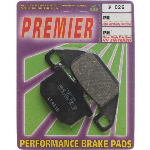 Kawasaki VN1500 Vulcan 1988-1989 Premier Rear Disc Brake Pads