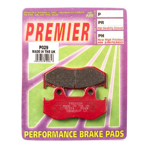 Honda CR125R 1984-1986 Premier Front Disc Brake Pads Direct Replacement
