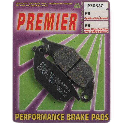 Yamaha YZF R15 V3.0 2018-2021 Premier Rear Disc Brake Pads Direct Replacement
