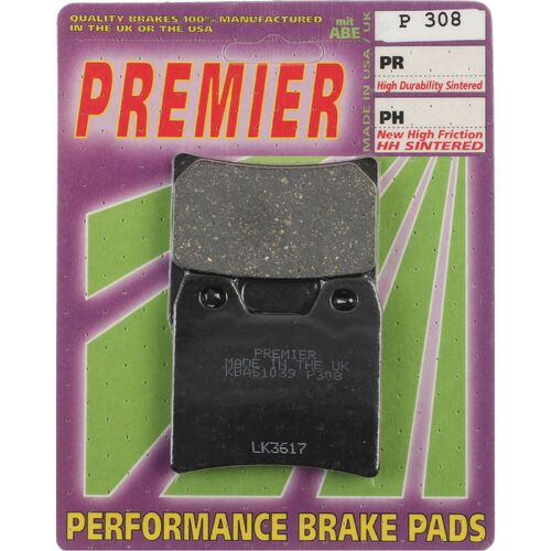 Yamaha FZS1000S Fazer 2001-2005 Premier Rear Disc Brake Pads