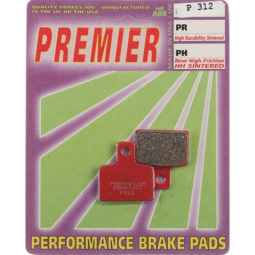 Gas Gas TXT Pro 300 2012-2017 Premier Rear Disc Brake Pads Direct Replacement