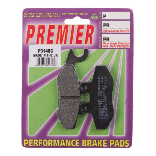 Piaggio Fly 150 2011-2014 Premier Front Disc Brake Pads Direct Replacement