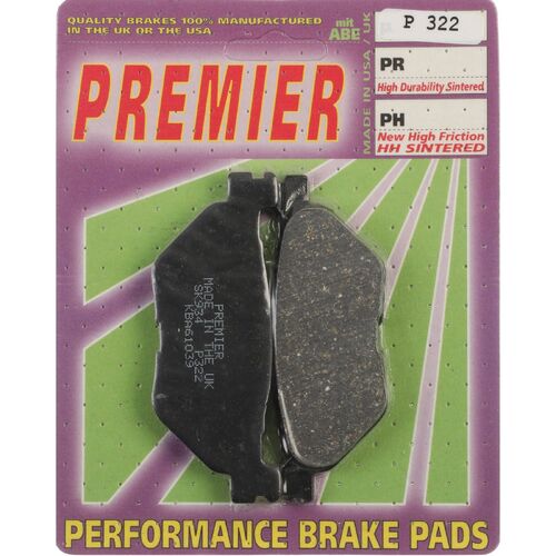 Yamaha XVS1300A DragStar 2008-2009 Premier Rear Disc Brake Pads