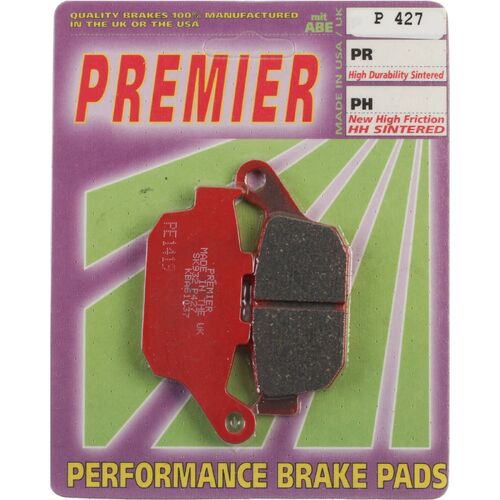 Honda CBR650F 2014-2018 Premier Rear Disc Brake Pads Direct Replacement