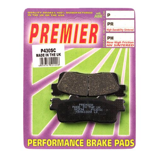 Kawasaki J300 ABS Spec Ed 2015-2017 Premier Rear Disc Brake Pads