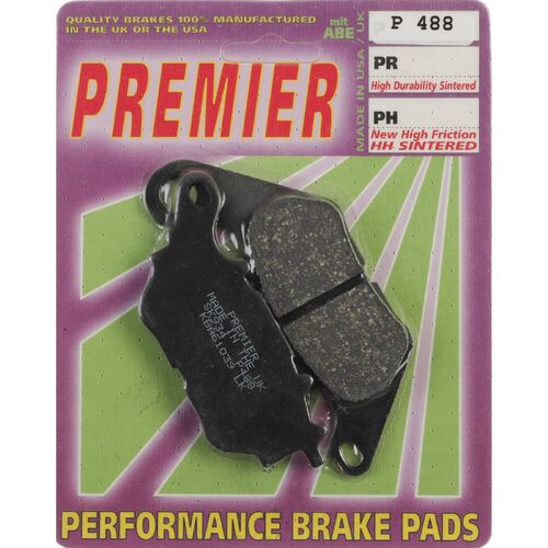 Yamaha YZF R3 SP 2020-2022 Premier Rear Disc Brake Pads Direct Replacement