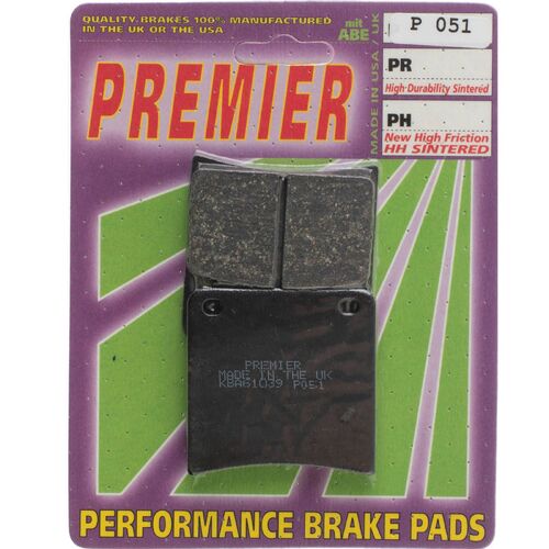 For Suzuki GSX750F 1989-1997 Premier Front Disc Brake Pads Direct Replacement