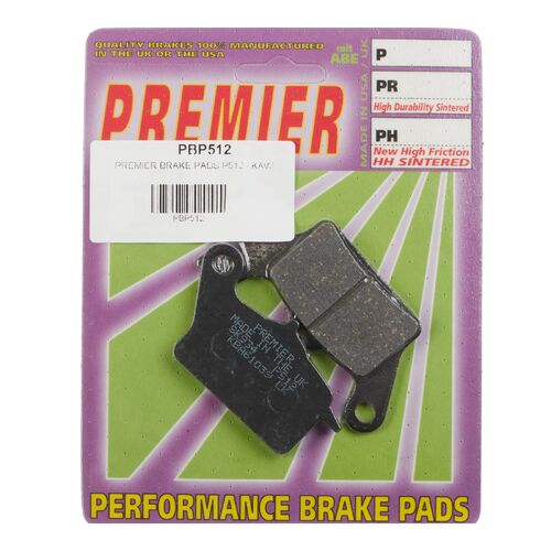 Kawasaki KLX140R SW 2021-2022 Premier Rear Disc Brake Pads Direct Replacement